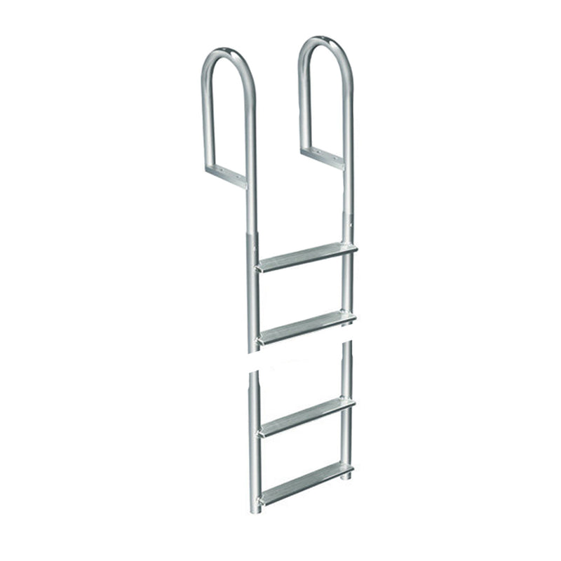 Dock Edge Welded Aluminum Fixed 4 Step Ladder