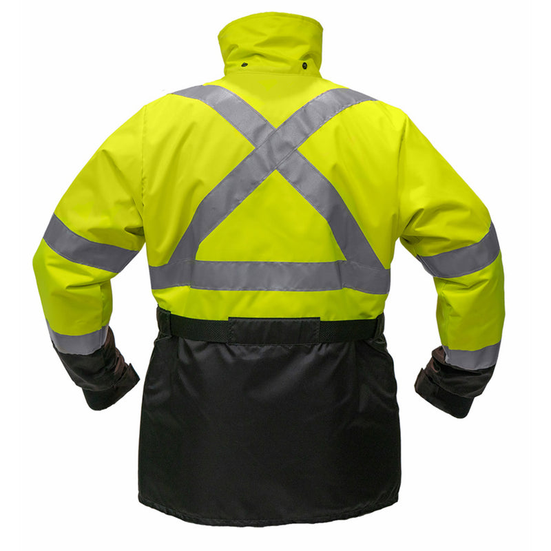 Mustang High Visibility Flotation Coat - Fluorescent Yellow/Green - Large
