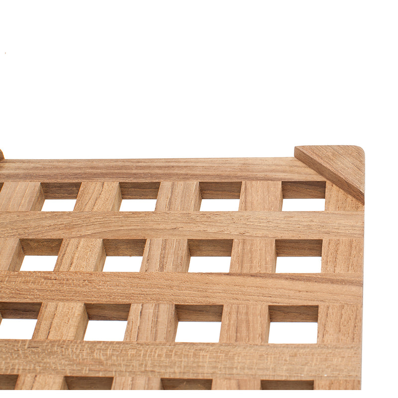 Whitecap Teak Large Square Trivet - 8"