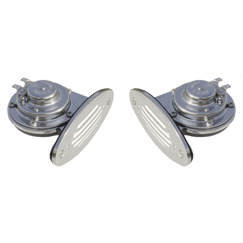 Schmitt & Ongaro Mini SS Dual Drop-In Horn w/SS Grills High & Low Pitch