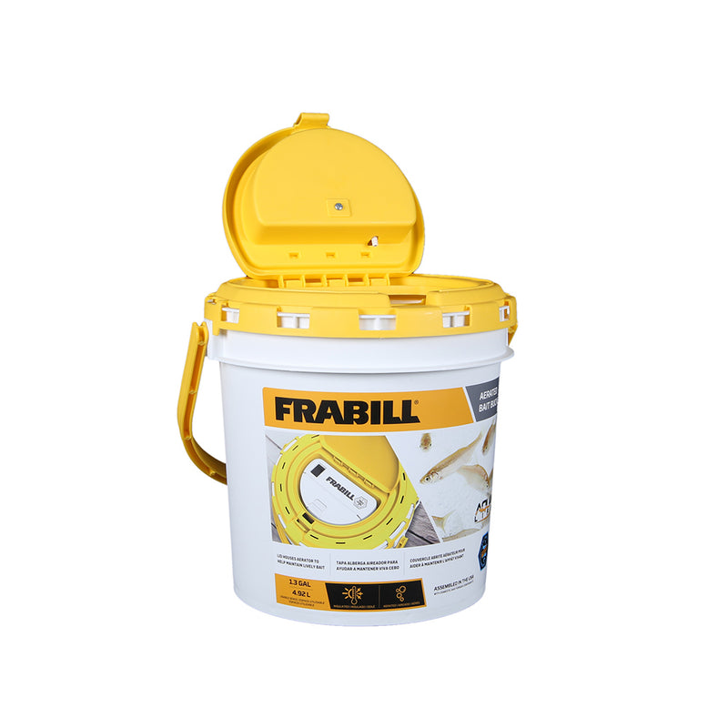 Frabill Dual Fish Bait Bucket w/Aerator Built-In