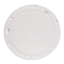 Beckson 8" Non-Skid Pry-Out Deck Plate - White