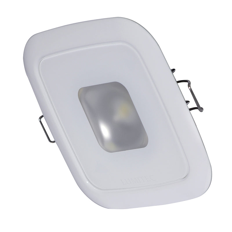 Lumitec Square Mirage Down Light - Spectrum RGBW Dimming - White Bezel