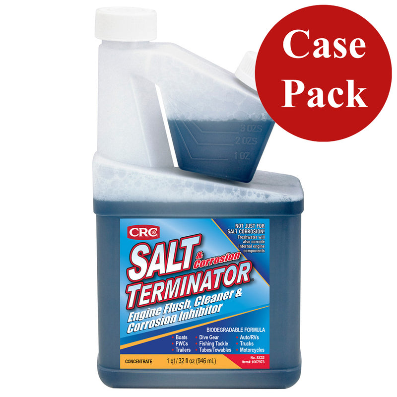 CRC SX32 Salt Terminator® Engine Flush, Cleaner & Corrosion Inhibitor - 32 FL Oz *Case of 7