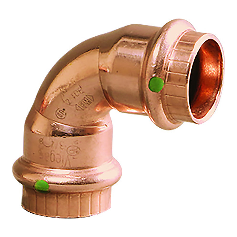 Viego ProPress 3/4" - 90° Copper Elbow - Double Press Connection - Smart Connect Technology