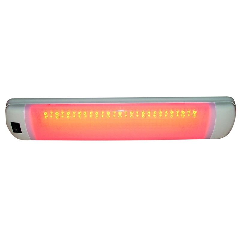 Aqua Signal Maputo Rectangular Multipurpose Interior Light w/Rocker Switch - Red/White LED