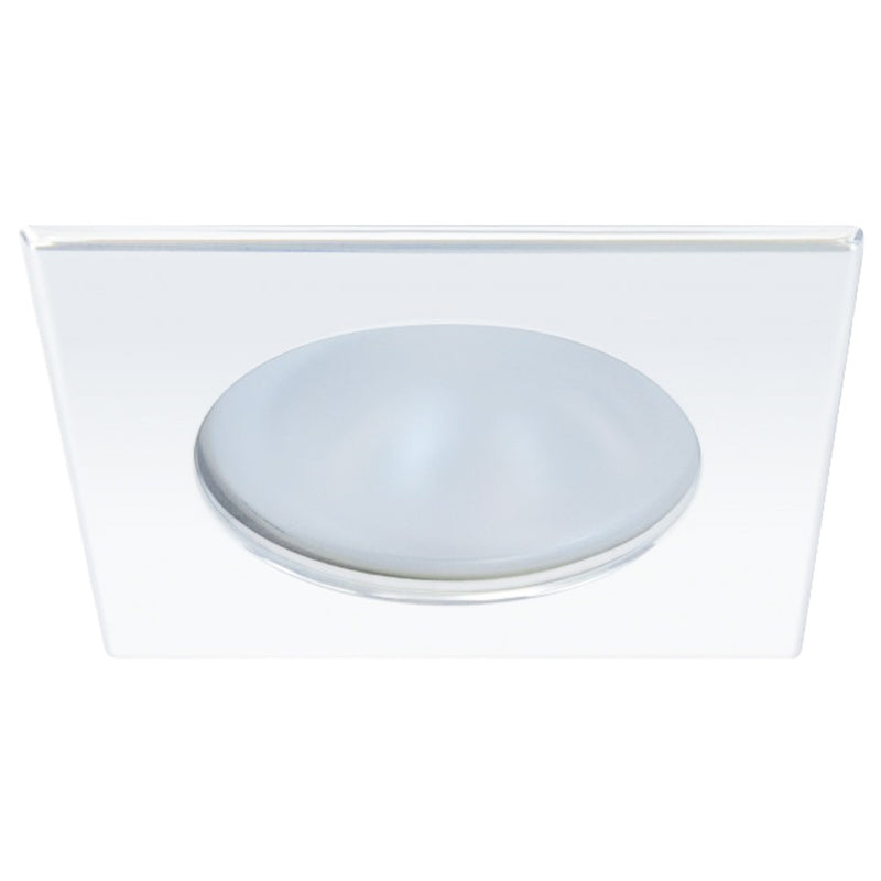 Quick Blake XP Downlight LED -  6W, IP66, Spring Mounted - Square White Bezel, Round Daylight Light