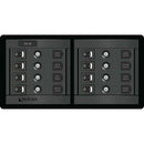 Blue Sea 1456 8 Position Switch CLB Horizontal