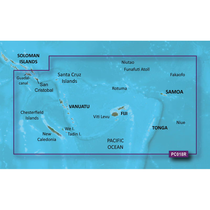 Garmin BlueChart® g2 HD - HXPC018R - New Caledonia To Fiji - microSD™/SD™