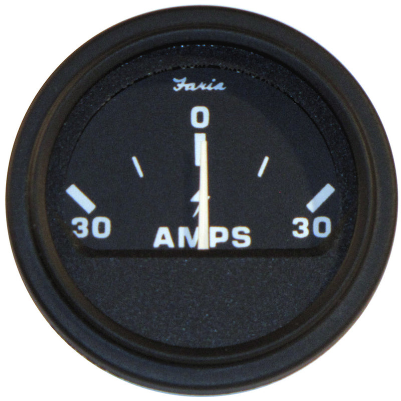 Faria 2" Heavy-Duty Ammeter (30-0-30) - Black
