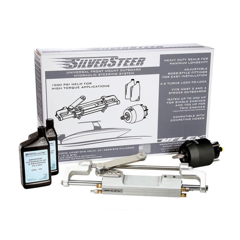 Uflex SilverSteer™ 2.0 High-Performance Front Mount Outboard Hydraulic Steering System - 1500PSI FM V2