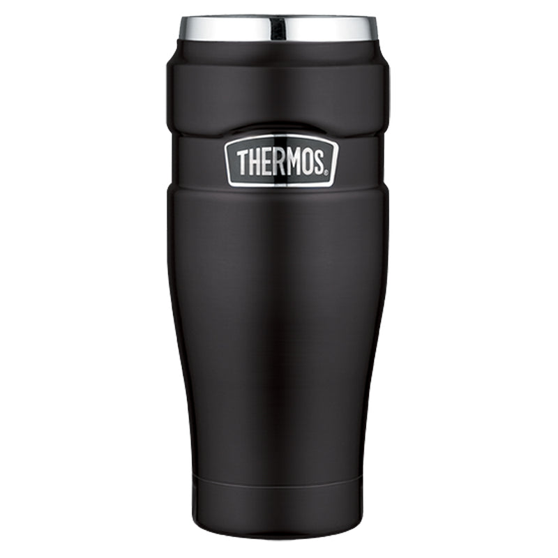 Thermos Stainless King™ Vacuum Insulated Travel Tumbler - 16 oz. - Stainless Steel/Matte Black