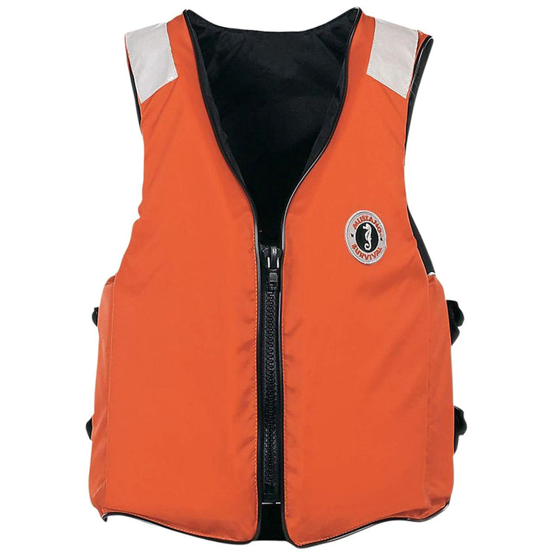 Mustang Classic Industrial Vest w/SOLAS Tape - Orange - Large/XL