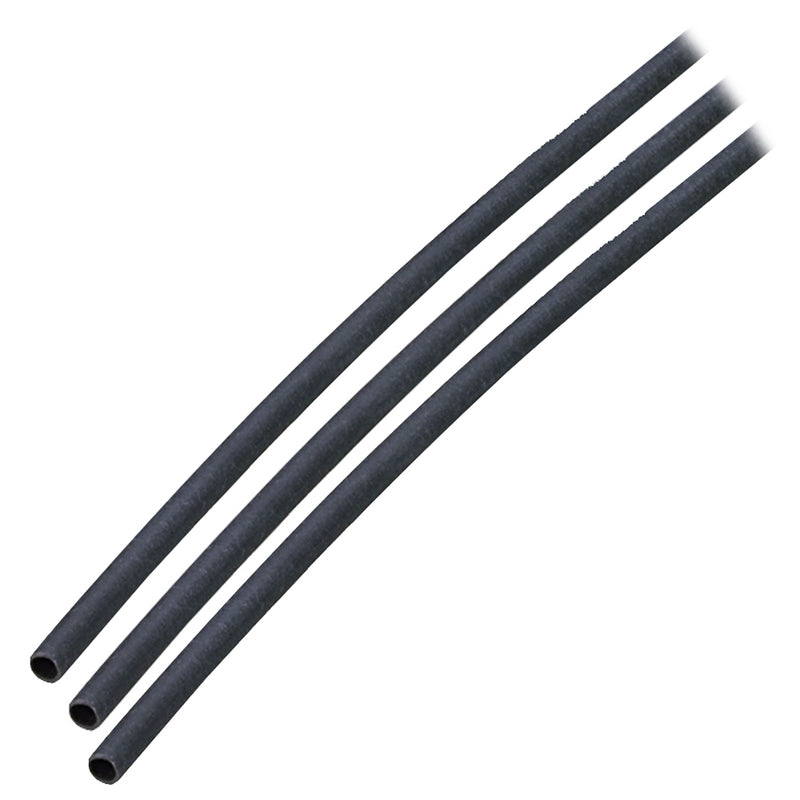 Ancor Adhesive Lined Heat Shrink Tubing (ALT) - 1/8" x 3" - 3-Pack - Black