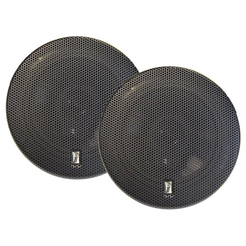 Poly-Planar MA8505B 5" 3-Way Titanium Series Marine Speakers - (Pair) Black