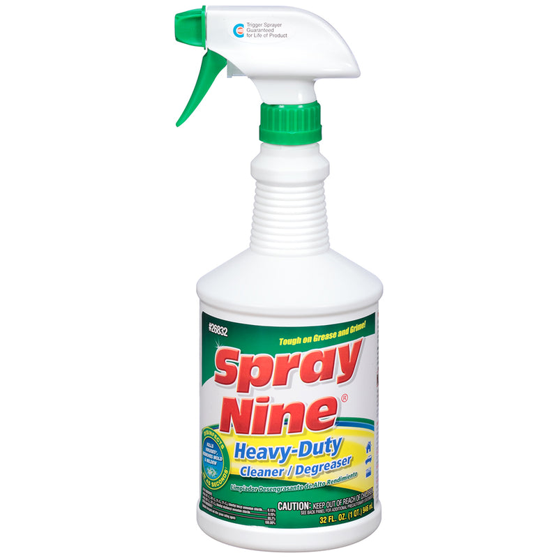 Spray Nine Tough Task Cleaner, Degreaser & Disinfectant - 32oz Round Bottle