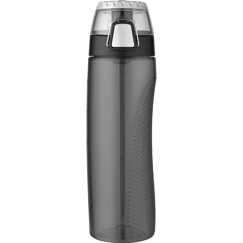 Thermos Hydration Bottle w/Rotating Intake Meter - BPA Free - 24oz - Smoke