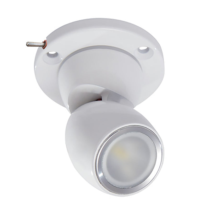 Lumitec GAI2 White Light - Heavy-Duty Base w/Built-In Switch - White Housing