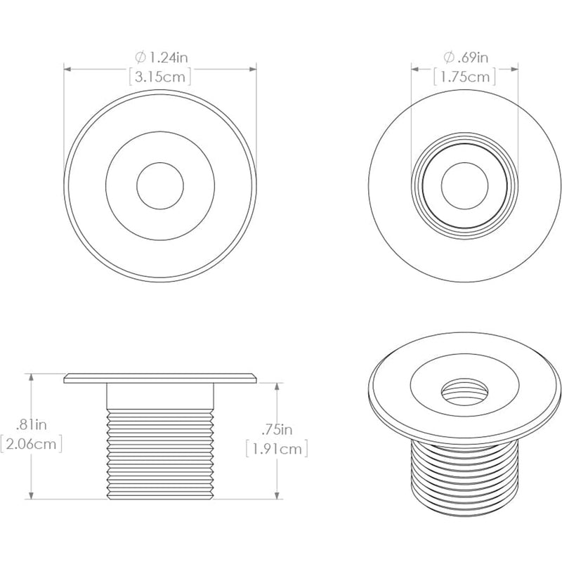 Lumitec Echo Courtesy Light - Brushed Housing - Red Light