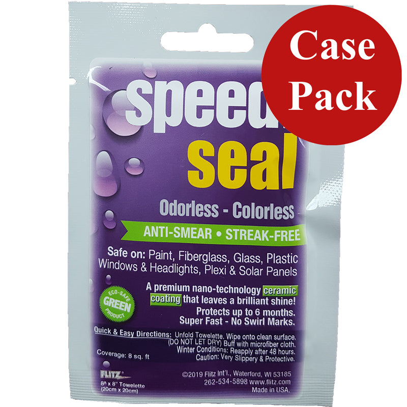 Flitz Speedi Seal 8" x 8" Towelette Packet *Case of 24*