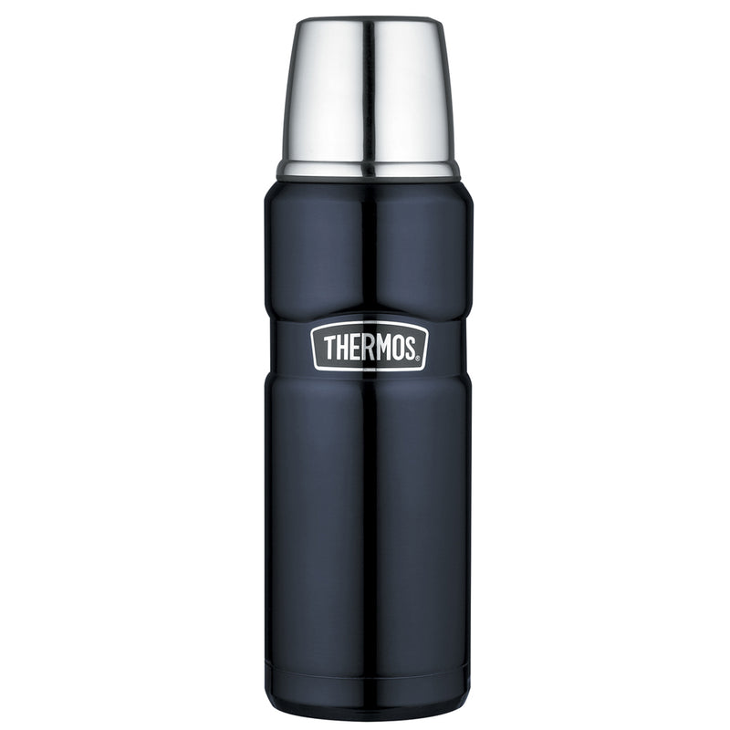 Thermos Stainless King™ Vacuum Insulated Beverage Bottle - 16 oz. - Stainless Steel/Midnight Blue