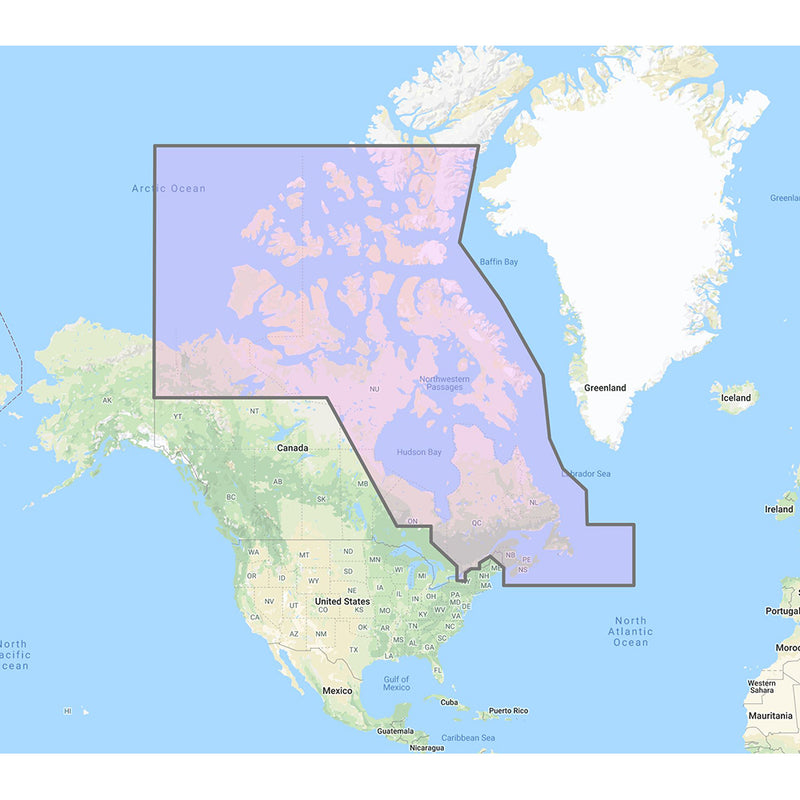 Furuno Canada North & East - Vector Charts, 3D Data & Standard Resolution Satellite Photos - Unlock Code