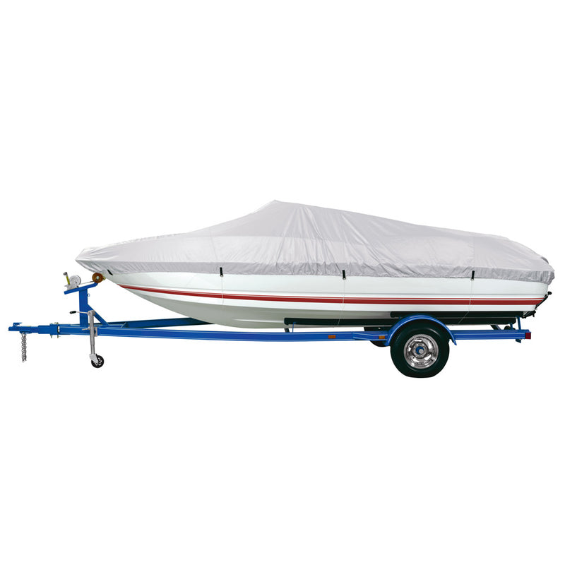 Dallas Manufacturing Co. Polyester Boat Cover B - 14'-16' V-Hull, Runaboats & Alum. Bass Boats - Beam to 90"