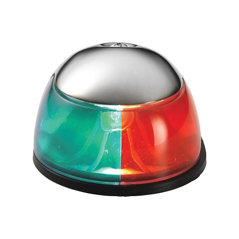 Attwood 2-Mile Deck Mount, Bi-Color Red/Green Combo - 12V - Stainless Steel Housing