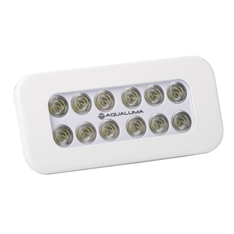 Aqualuma Flush Mount Spreader Light 12 LED - White Bezel