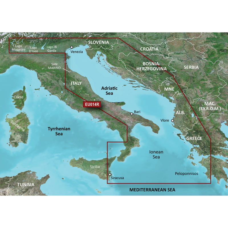 Garmin BlueChart® g3 Vision® HD - VEU014R - Italy, Adriatic Sea - microSD™/SD™