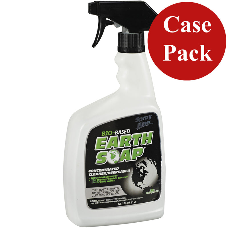 Spray Nine Bio Based Earth Soap® Cleaner/Degreaser Concentrated - 32oz *6-Pack