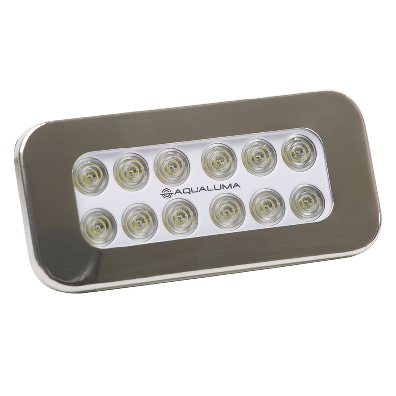 Aqualuma Flush Mount Spreader Light 12 LED - Stainless Steel Bezel