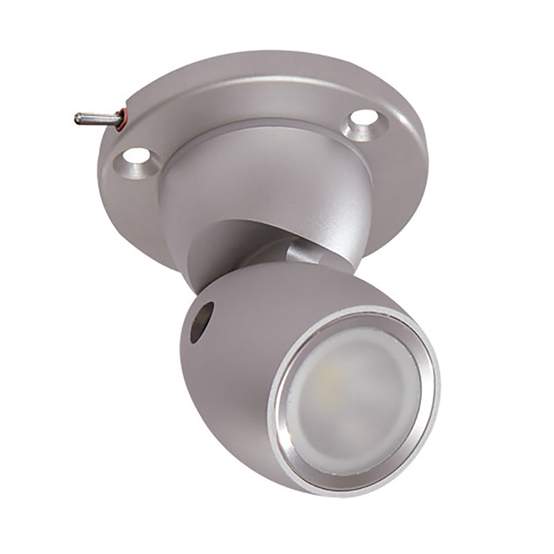 Lumitec GAI2 Warm White Dimming - Heavy-Duty Base w/Built-In Switch - Brushed Housing