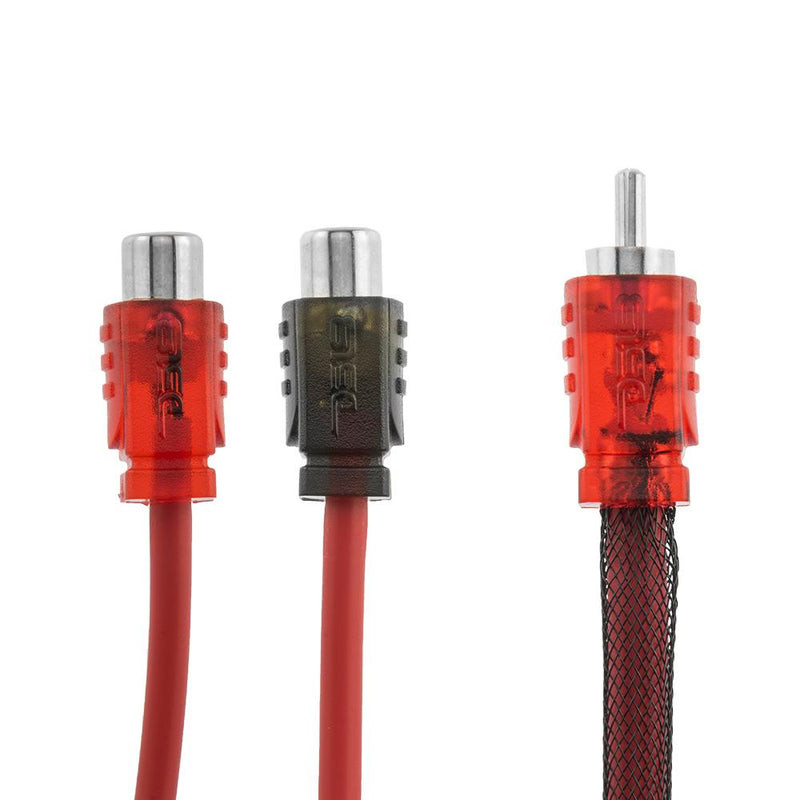 DS18 Advance Ultra Flex RCA Y Connector Cable - 2 Female to 1 Male