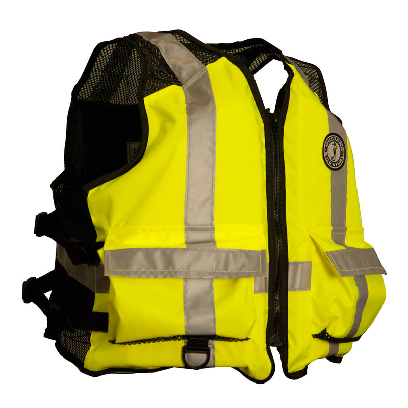 Mustang High Visibility Industrial Mesh Vest - XXL/XXXL - Yellow/Black