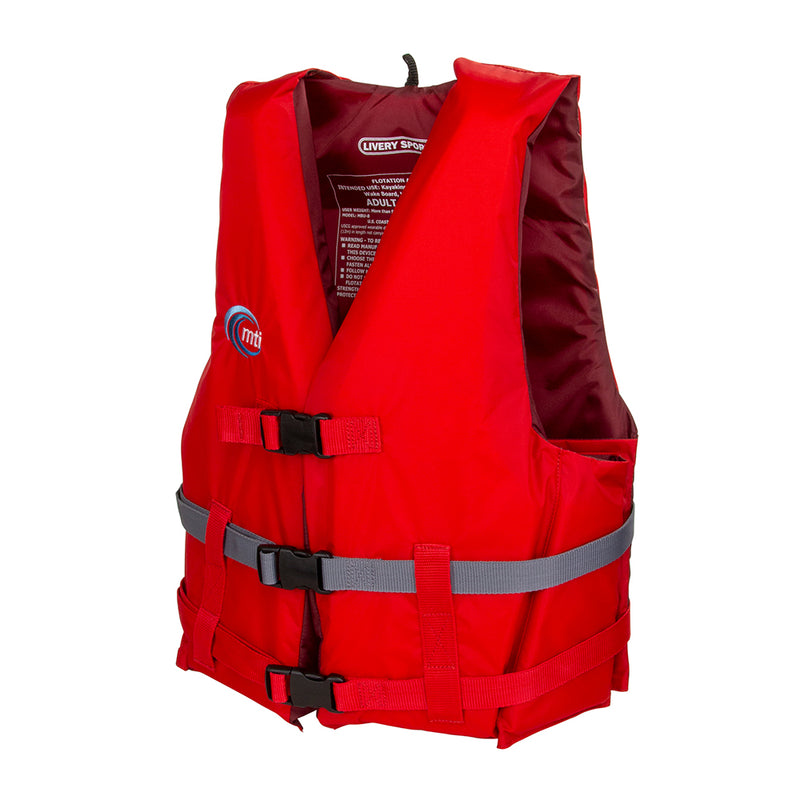 MTI Livery Sport Life Jacket - Red/Dark Gray - X-Large/XX-Large