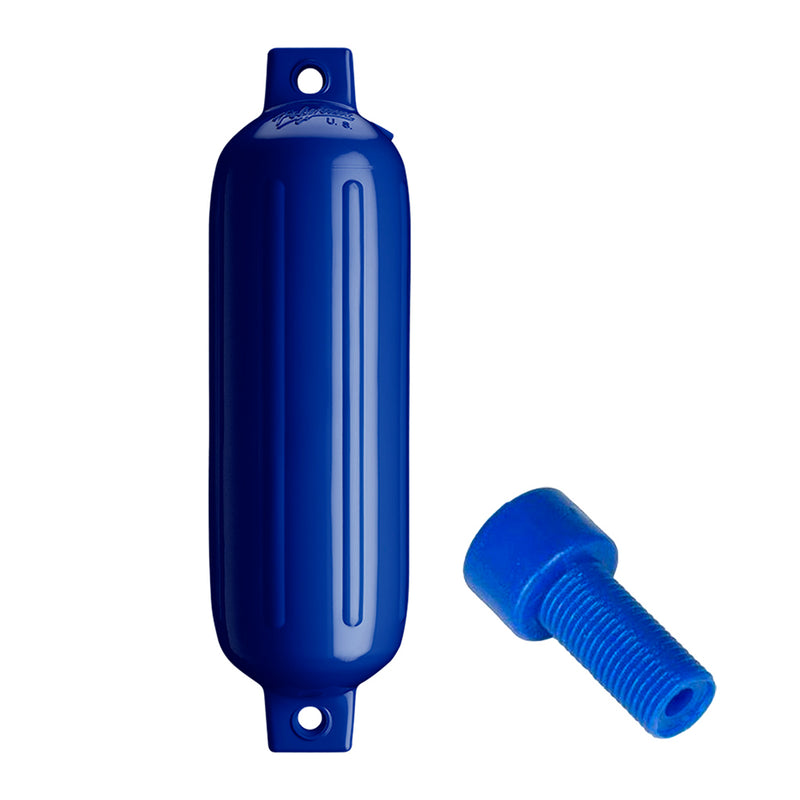 Polyform G-3 Twin Eye Fender 5.5" x 19" - Cobalt Blue w/Air Adapter