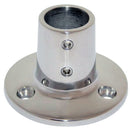 Whitecap 7/8" O.D. 90° Round Base SS Rail Fitting