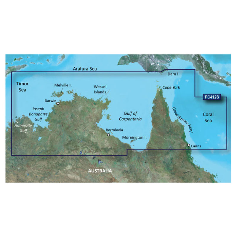 Garmin BlueChart® g2 HD - HXPC412S - Admiralty Gulf Wa To Cairns - microSD™/SD™