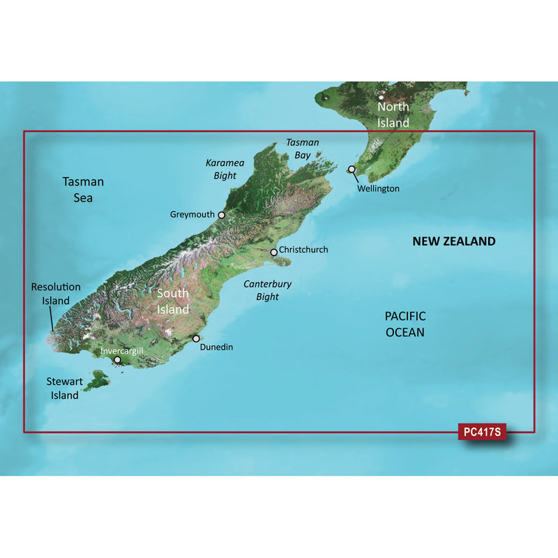 Garmin BlueChart® g2 Vision® HD - VPC417S - New Zealand South - microSD™/SD™