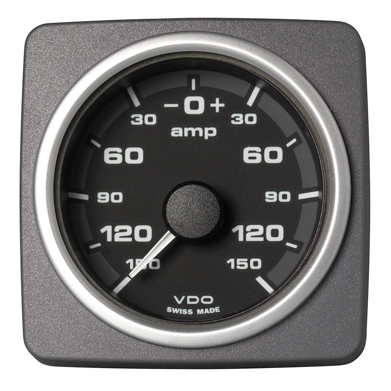 Veratron 52 MM (2-1/16") AcquaLink® Ammeter Gauge -150/+150 AMP - Black Dial & Bezel