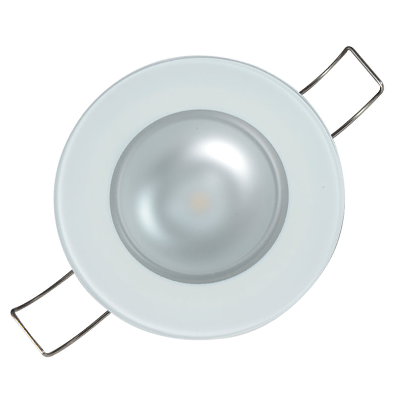 Lumitec Mirage - Flush Mount Down Light - Glass Finish - 3-Color Red/Blue Non Dimming w/White Dimming