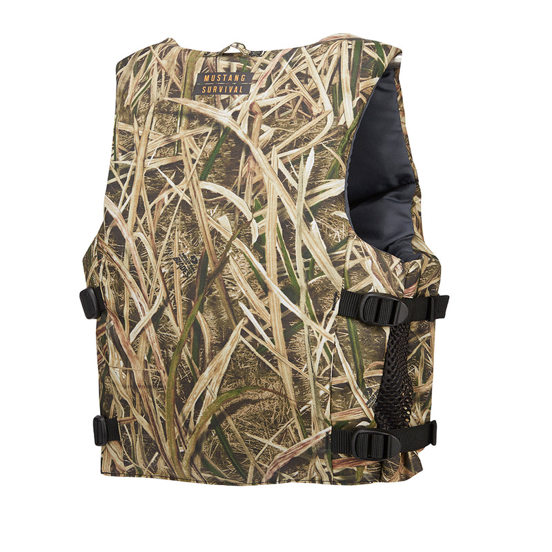 Mustang Rev Young Adult Foam Vest - Mossy Oak/Shadow Grass Blades