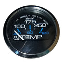 Faria Chesapeake Black SS 2" Water Temperature Gauge (100-250°F)