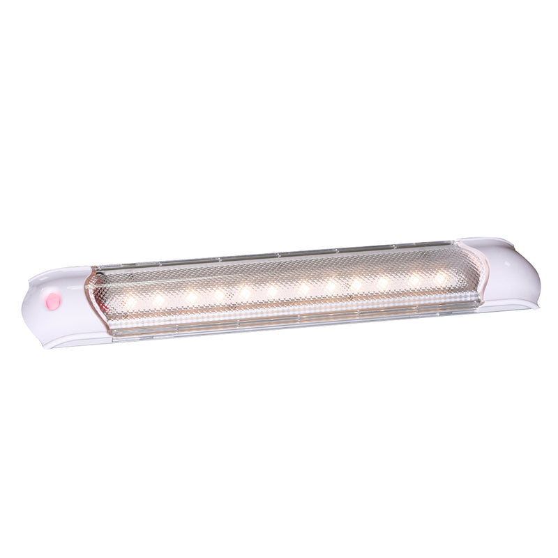 Aqua Signal Malabo Rectangular Multipurpose Interior Light w/Illuminated Switch - White LED