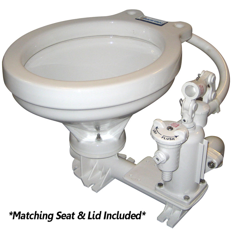Raritan Hi-Boy Manual Toilet - White - Household Style