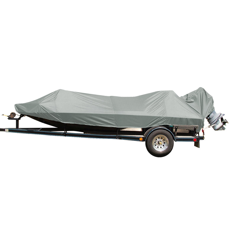 Carver Performance Poly-Guard Styled-to-Fit Boat Cover f/15.5' Jon Style Bass Boats - Grey