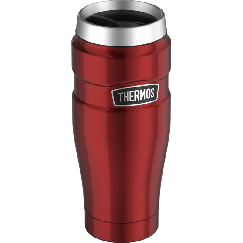 Thermos Stainless King™ Vacuum Insulated Travel Tumbler - 16 oz. - Stainless Steel/Cranberry