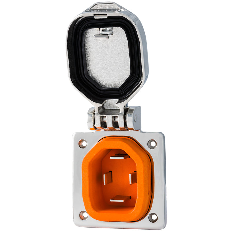 SmartPlug 50 Amp Boat & RV Inlet - Stainless Steel