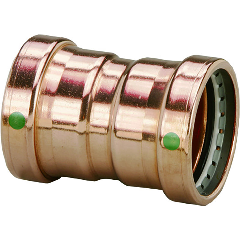 Viega ProPress XL 2-1/2" Copper Coupling w/Stop Double Press Connection - Smart Connect Technology